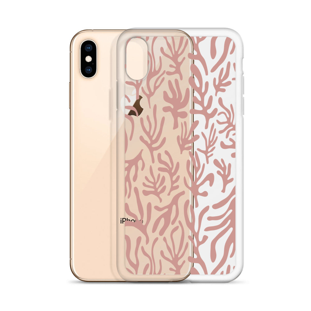 Pink Leaves iPhone Case