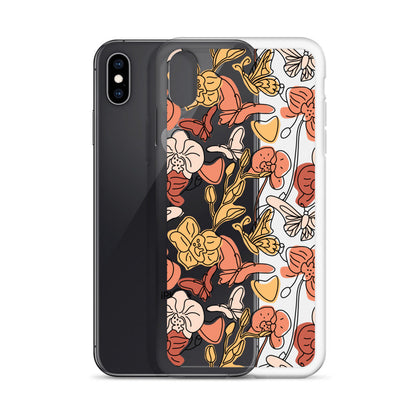 Butterflies Jungle Clear iPhone Case