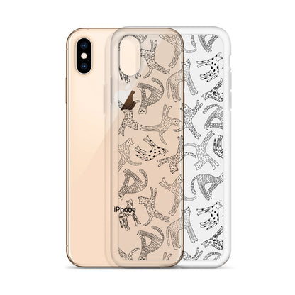 Funny Drawing Cats iPhone Case