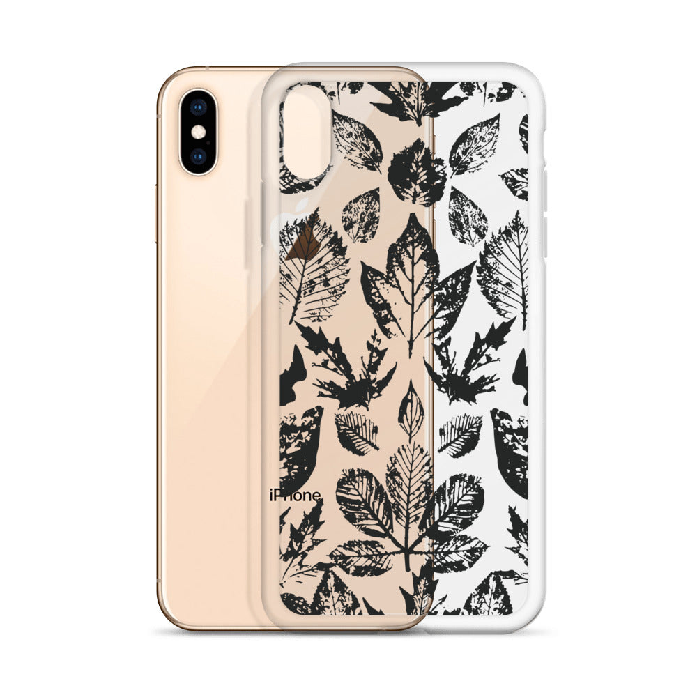 Black Leaves Artistic iPhone Case