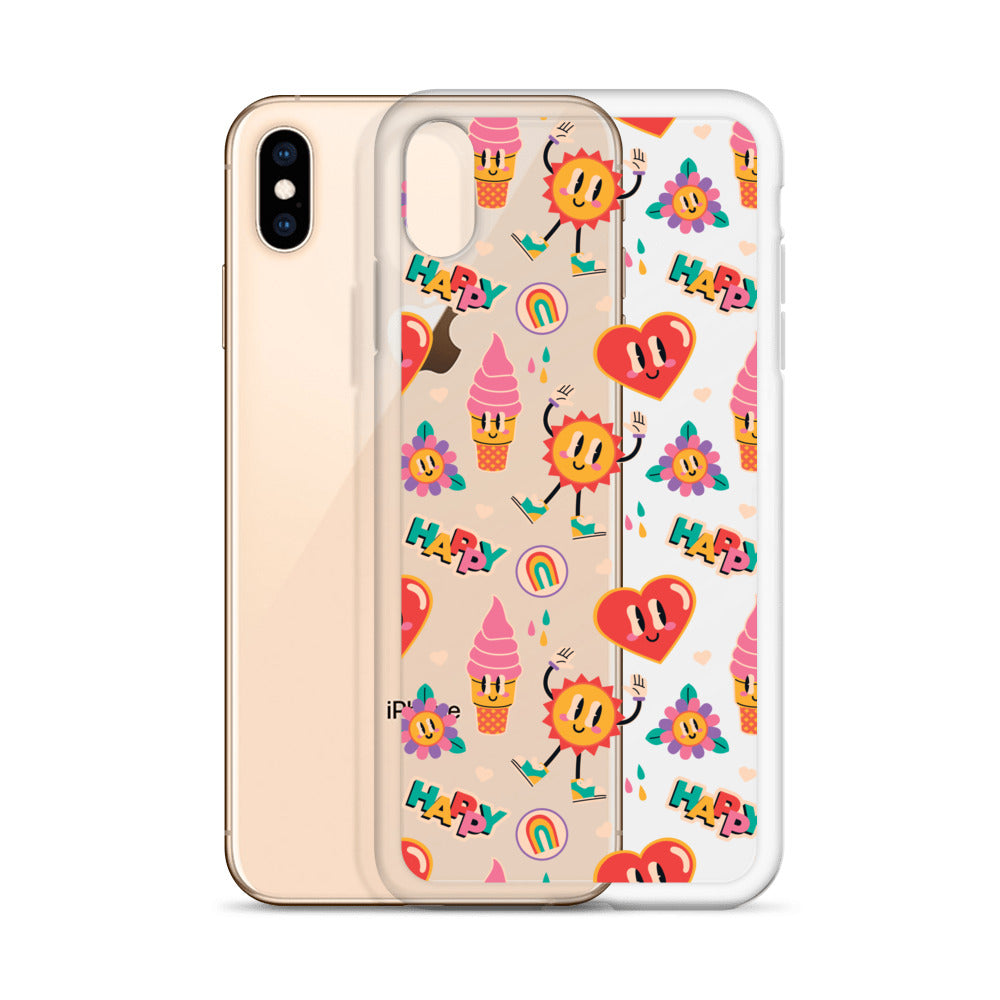 Colorful Funny Cartoon Pattern iPhone Case