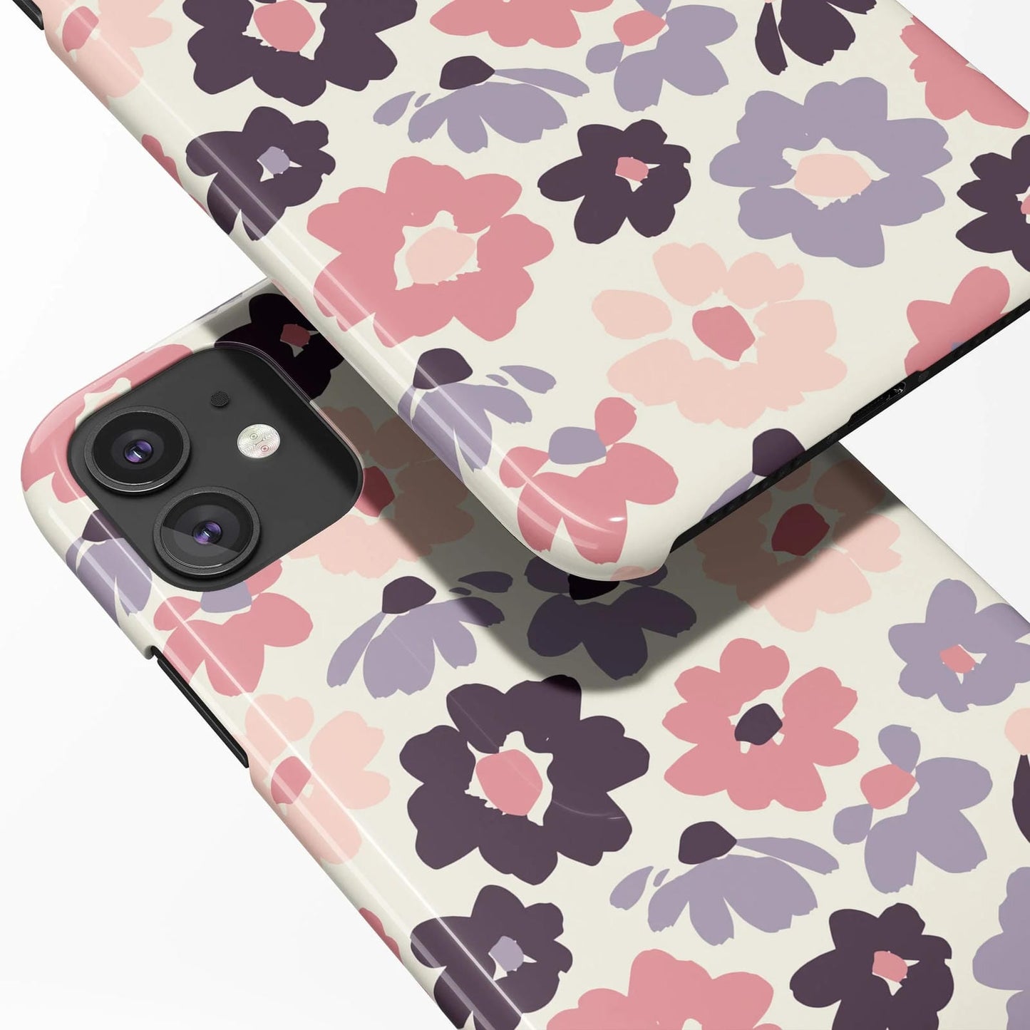 iPhone 12 Case with retro floral painting print