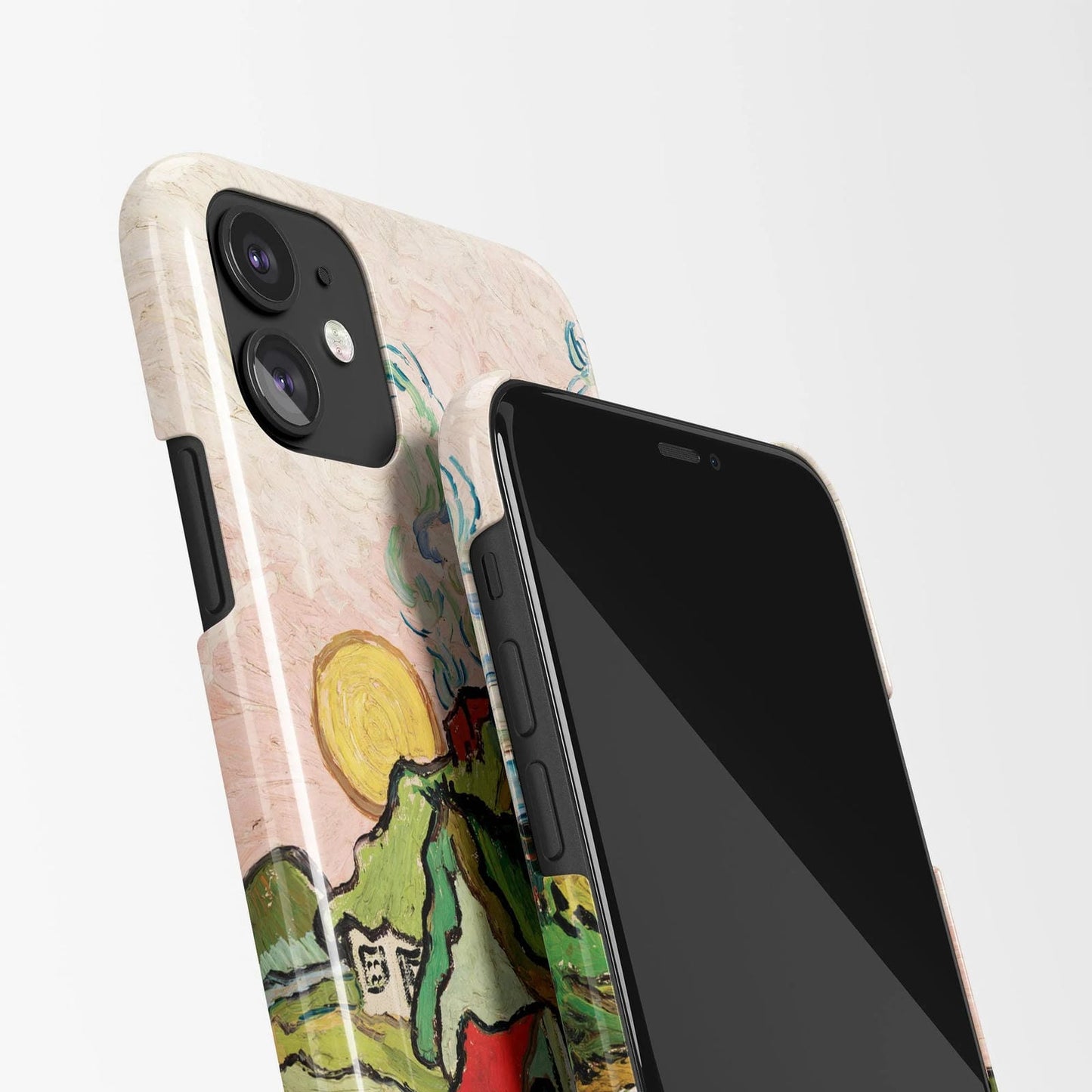 Houses and Figure by Vincent Van Gogh - iPhone Case