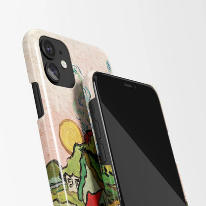 Houses and Figure by Vincent Van Gogh - iPhone Case