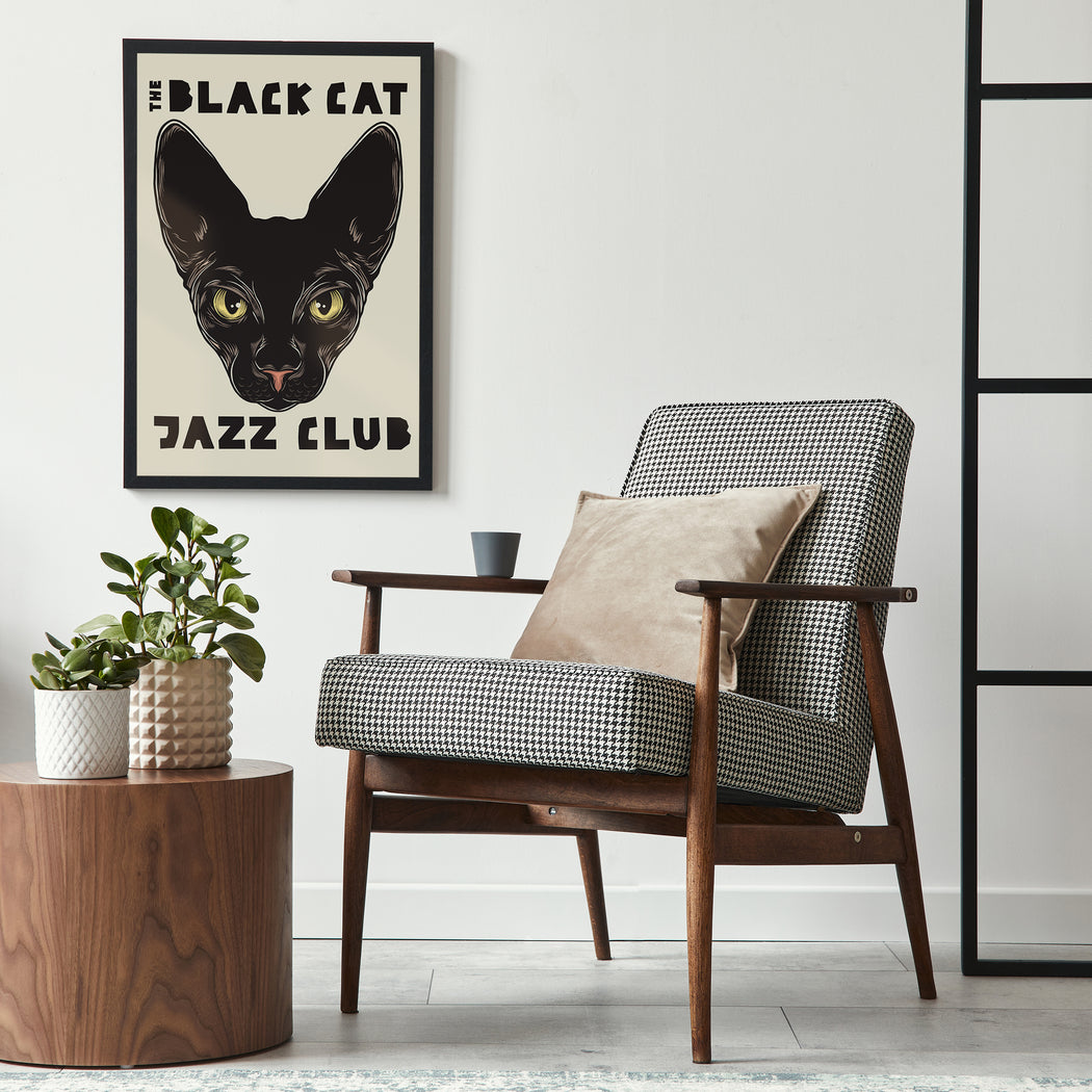 Vintage Jazz Poster - The Black Cat