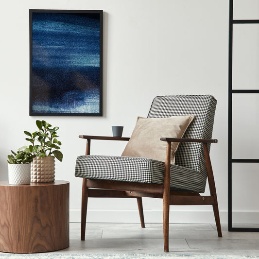 Abstract Blue Paint - Artistic Poster