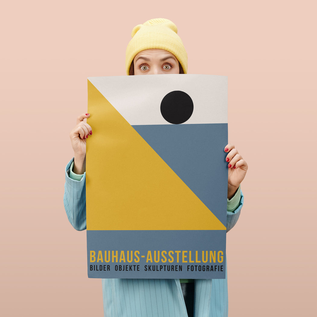 Bauhaus Ausstellung - Retro Geometric Poster Print