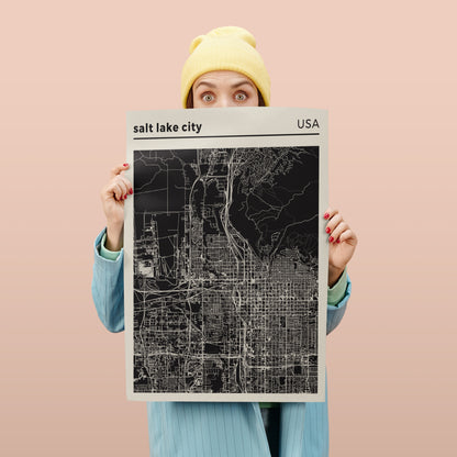 Salt Lake City Map Poster