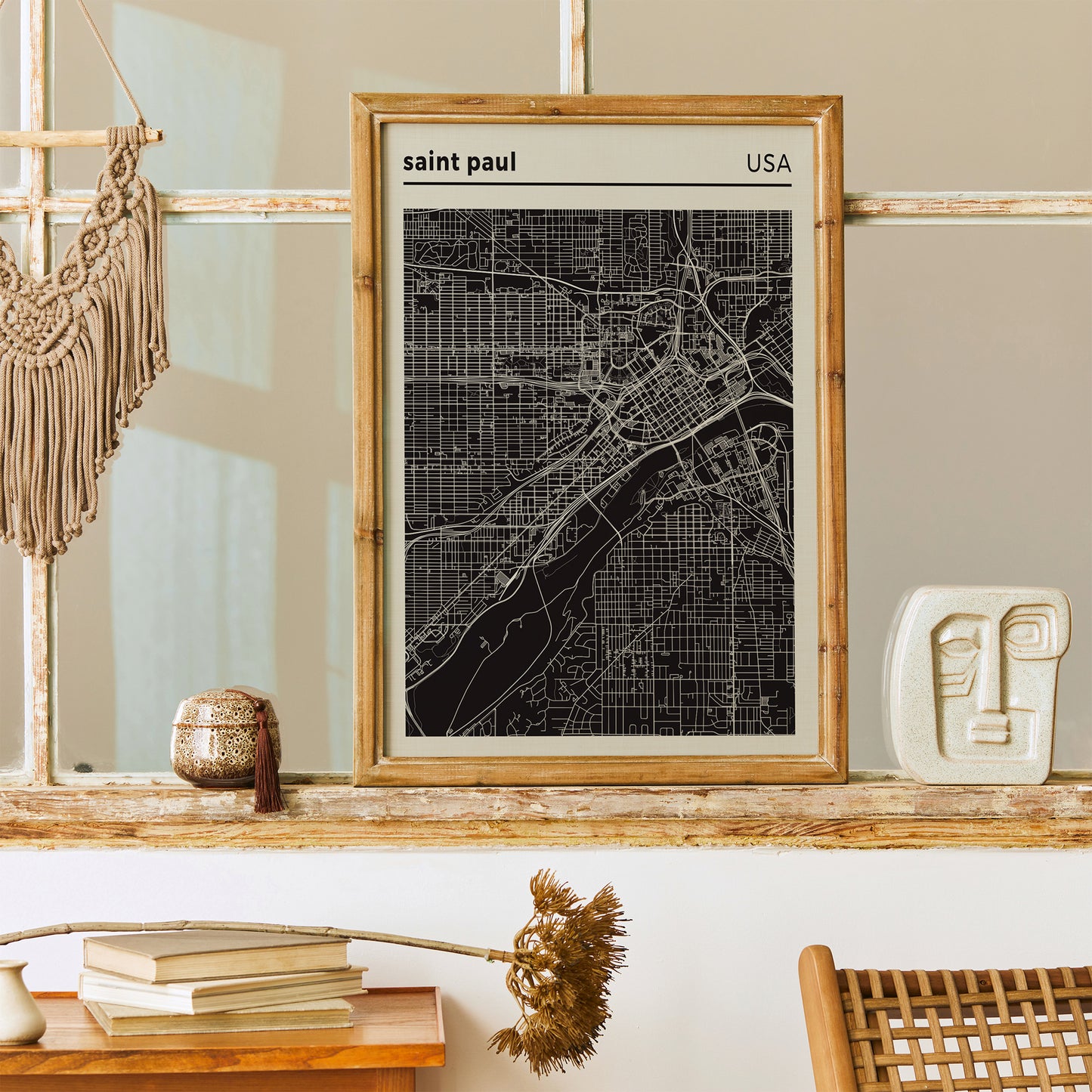 Saint Paul - USA, City Map Poster