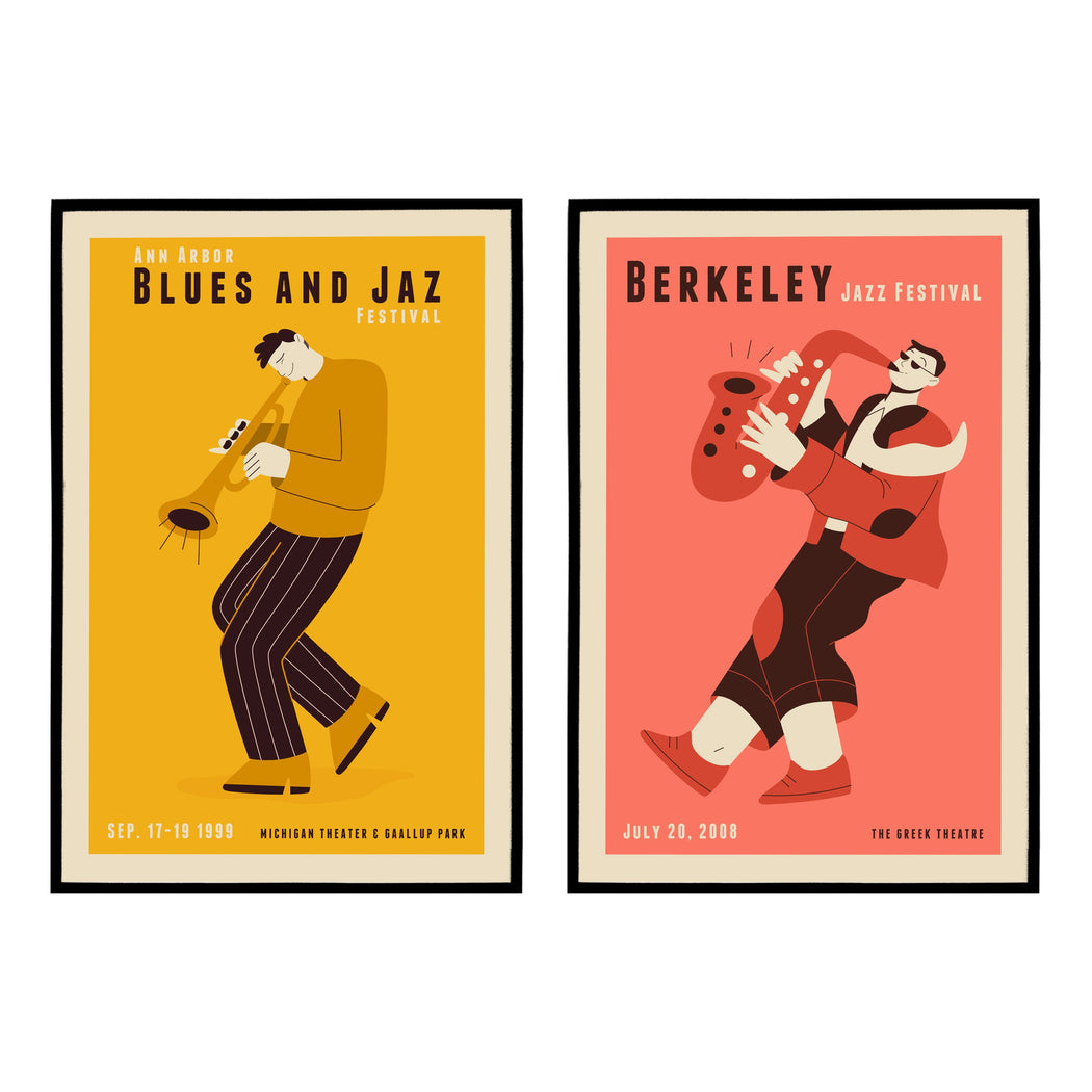 Set of 2 Jazz Festivals Posters