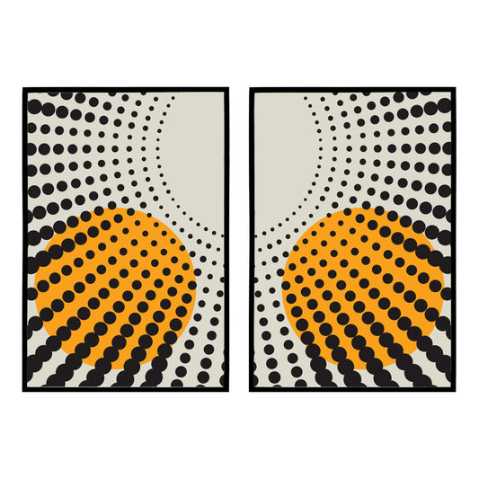 Set of 2 Matching Geometric Posters