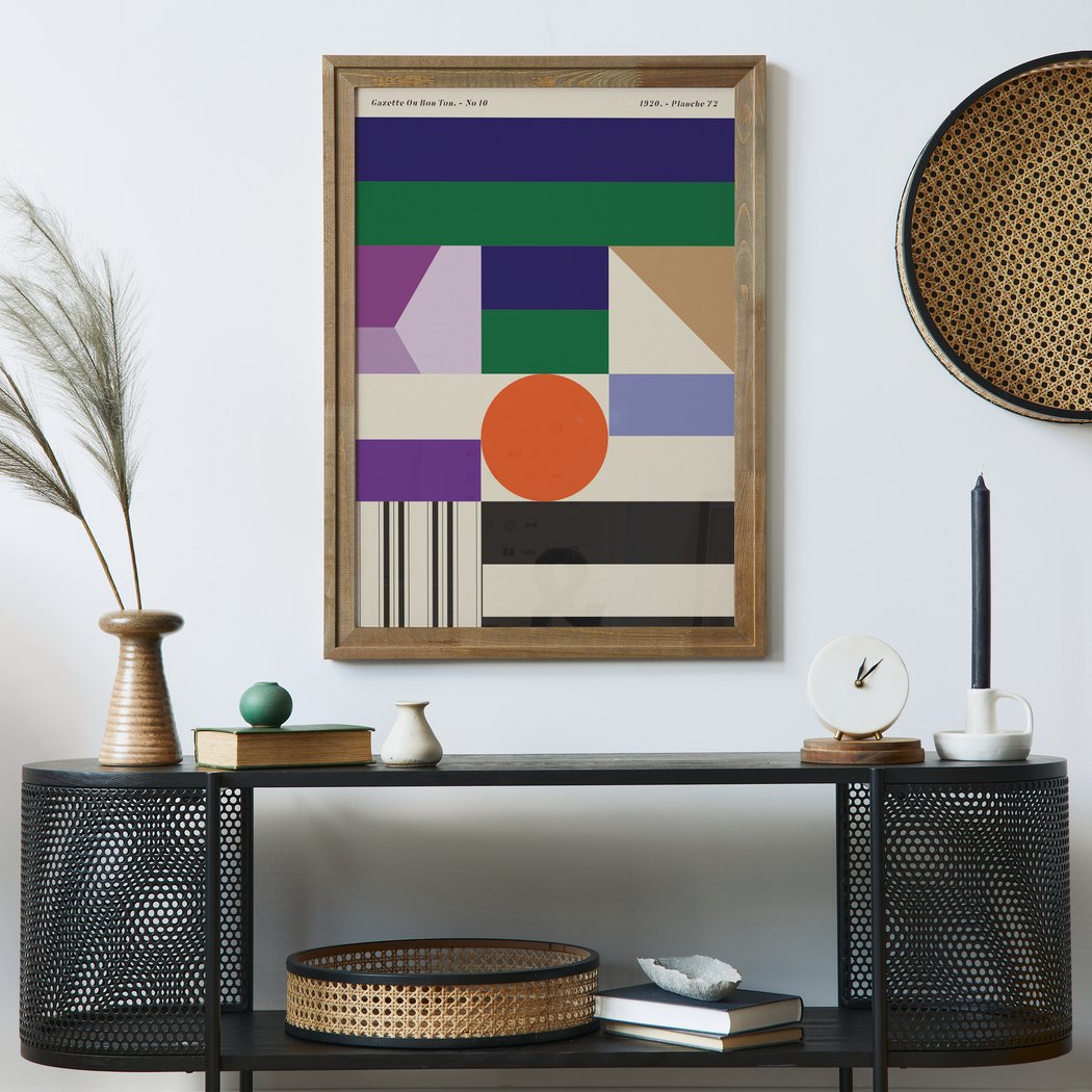 French Geometric Poster
