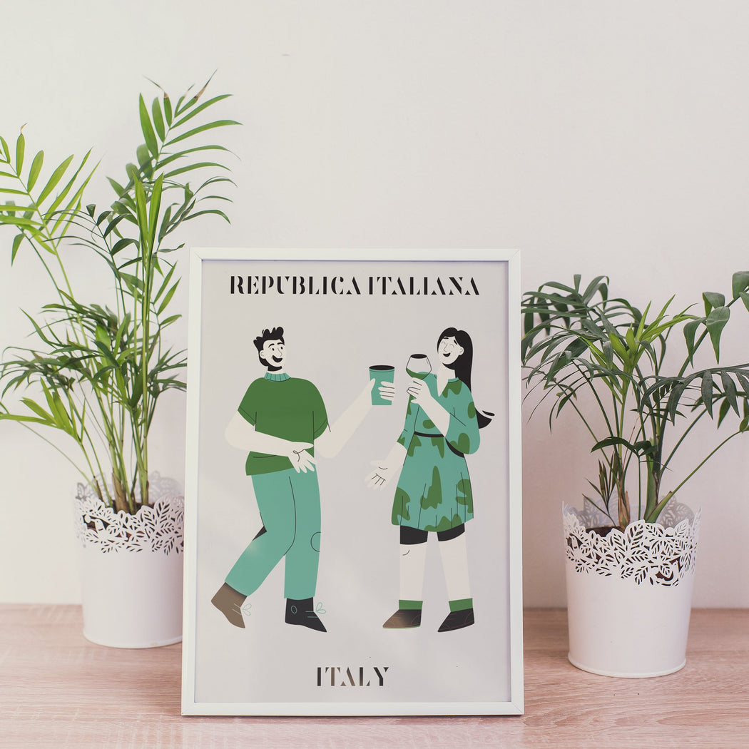 Minimalist Italy Travel Poster