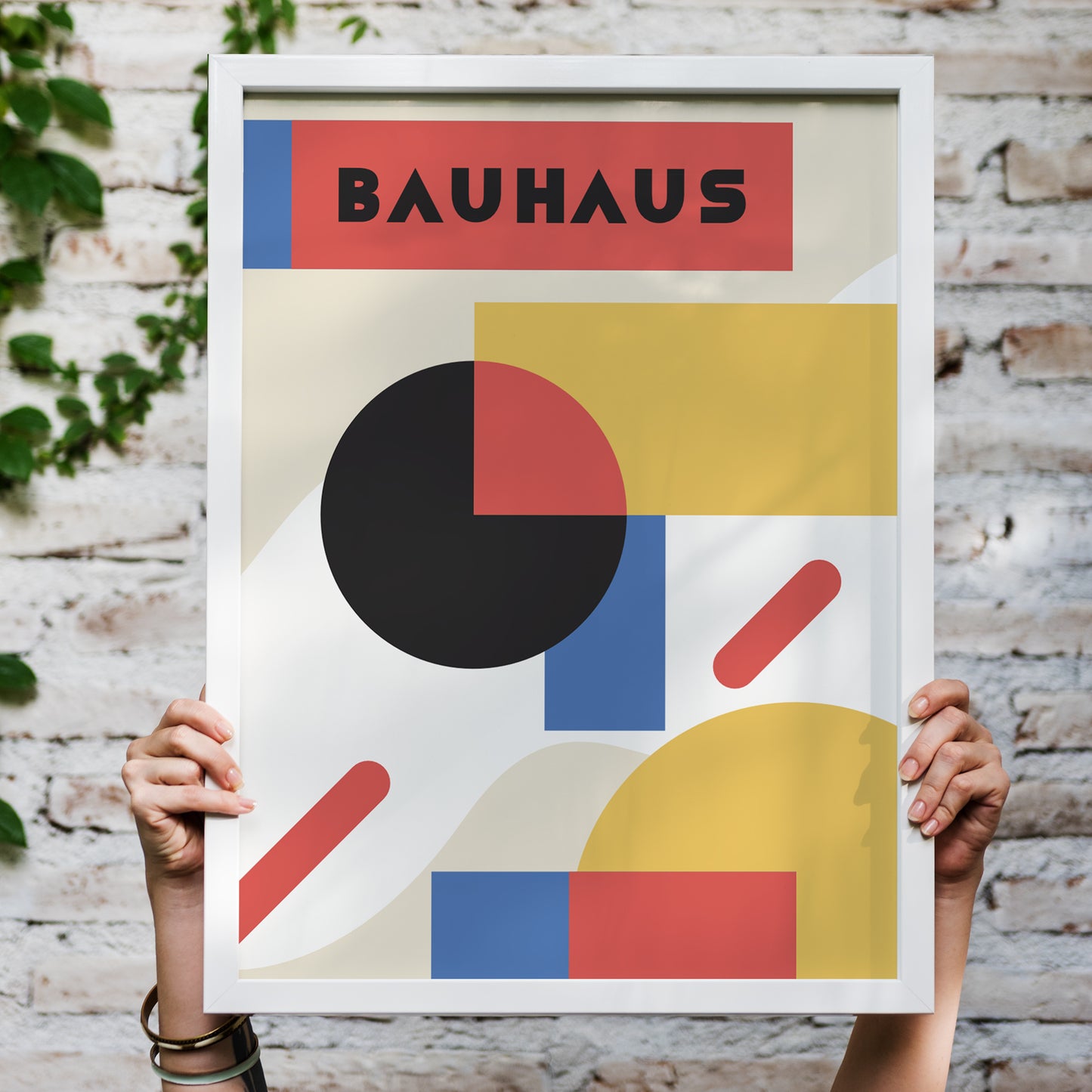 Minimal Geometric Bauhaus Poster