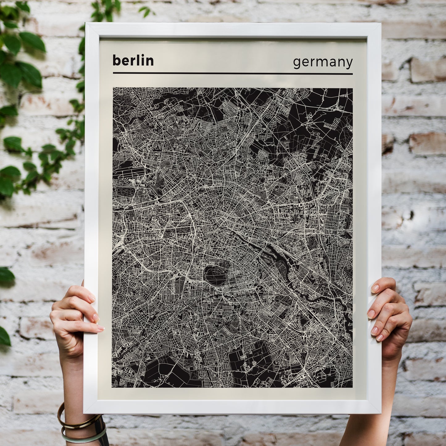 Berlin, Germany Map Poster