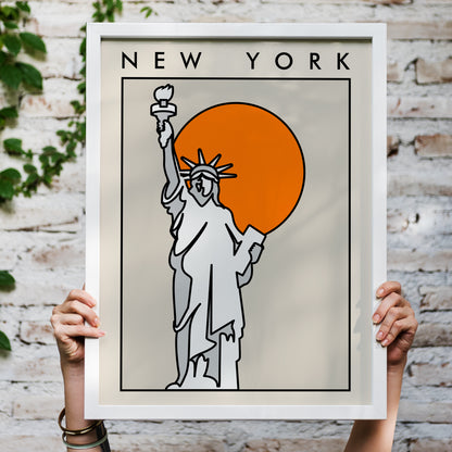 New York Poster - Statue of Liberty