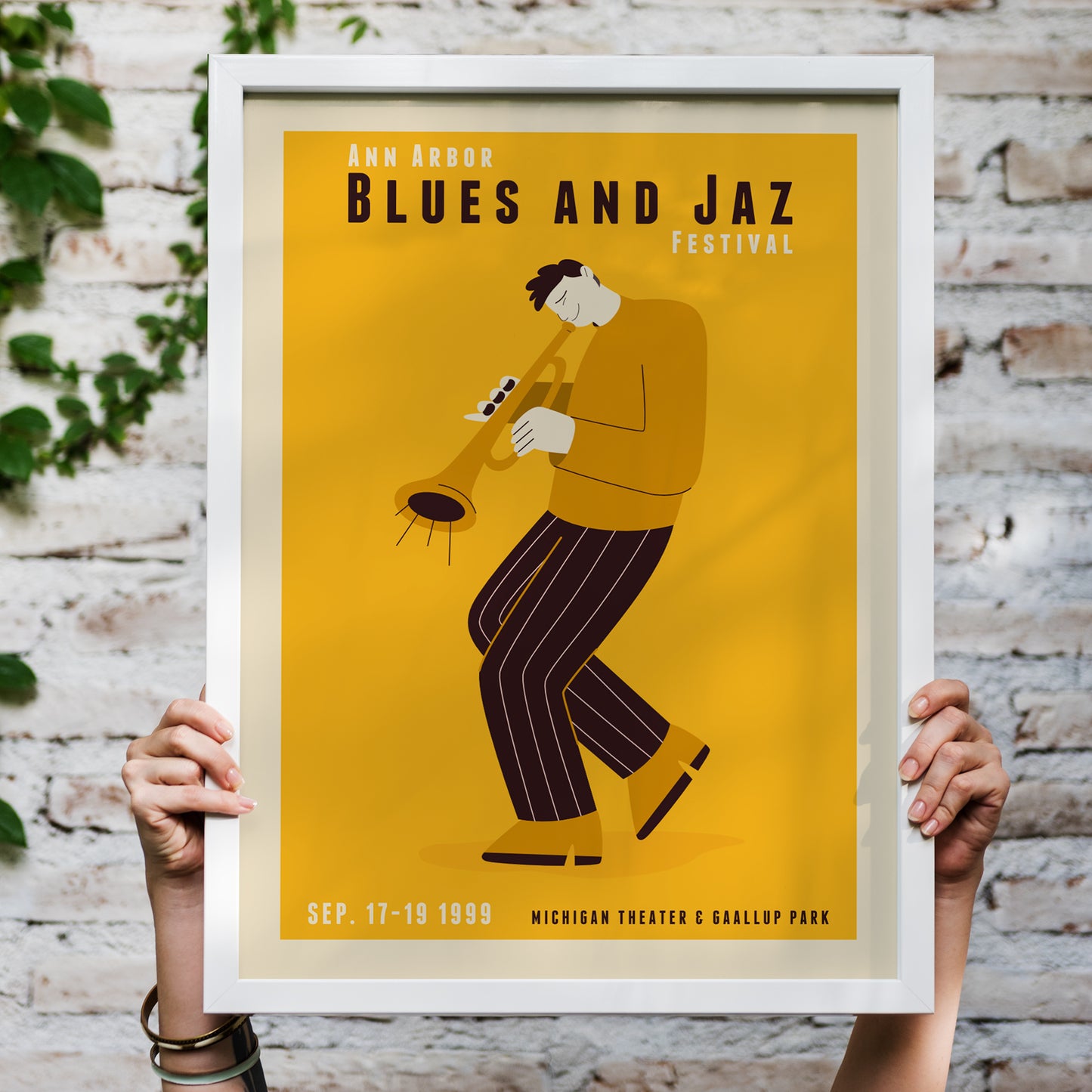 Ann Harbor Blues And Jazz Festival Poster