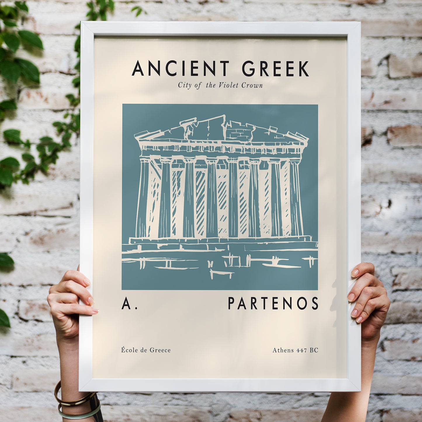 A. Partenos Greek Poster