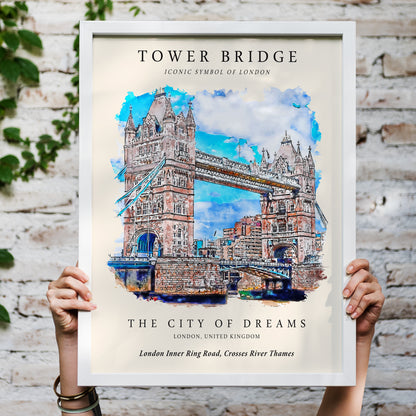 London Tower Bridge Poster