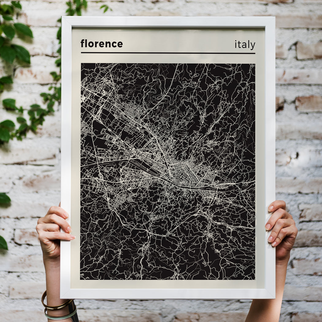 Florence, Italy Map Poster