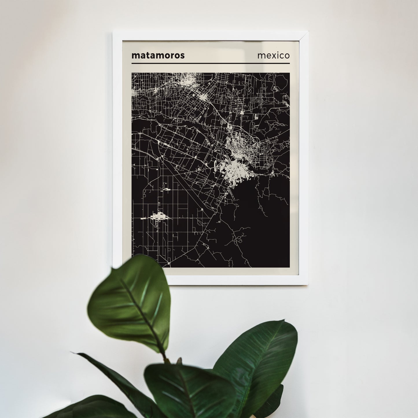 Matamoros, Mexico Map Poster