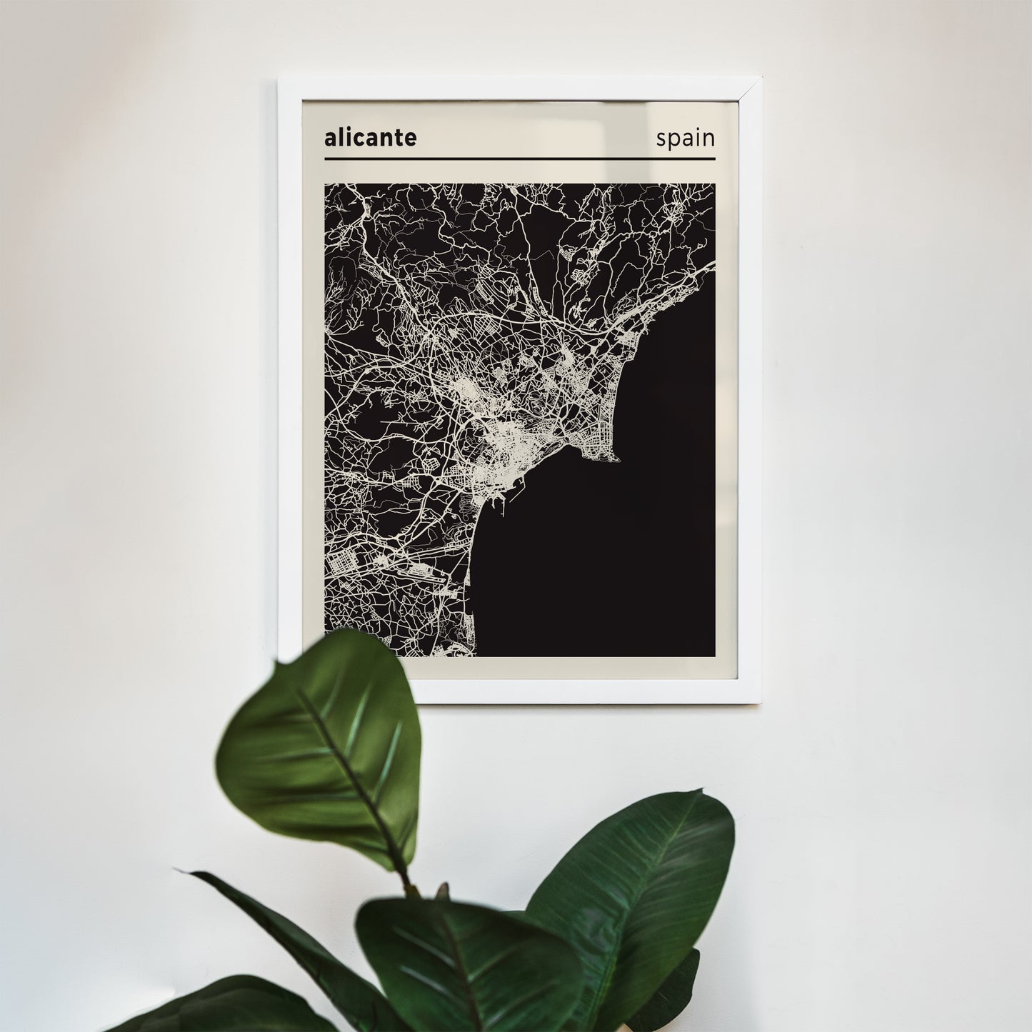 Alicante - Spain, City Map Poster