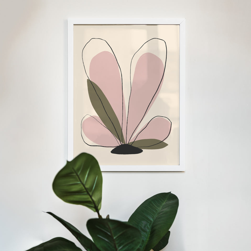Nordic Botanica - Minimal Floral Drawing Print