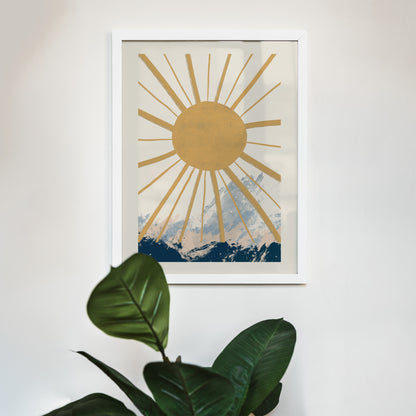 Handdrawn Sun Print